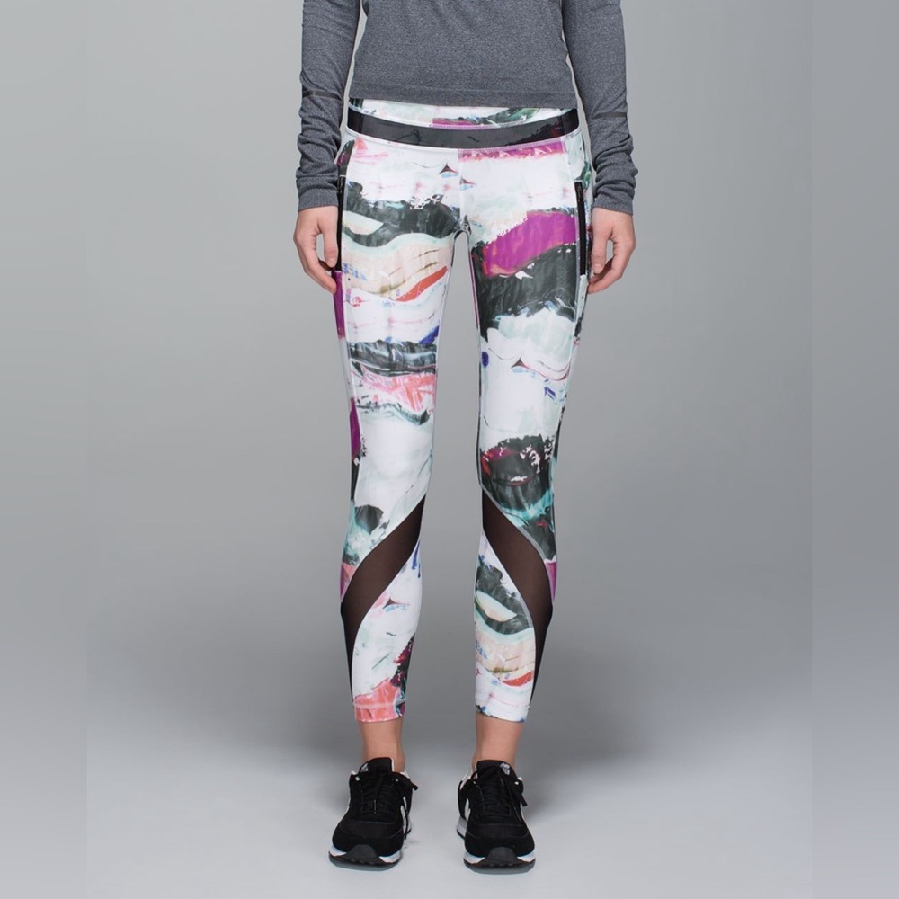LULULEMON Inspire Tight II *Full-On Luxtreme (Mesh) Size 6
